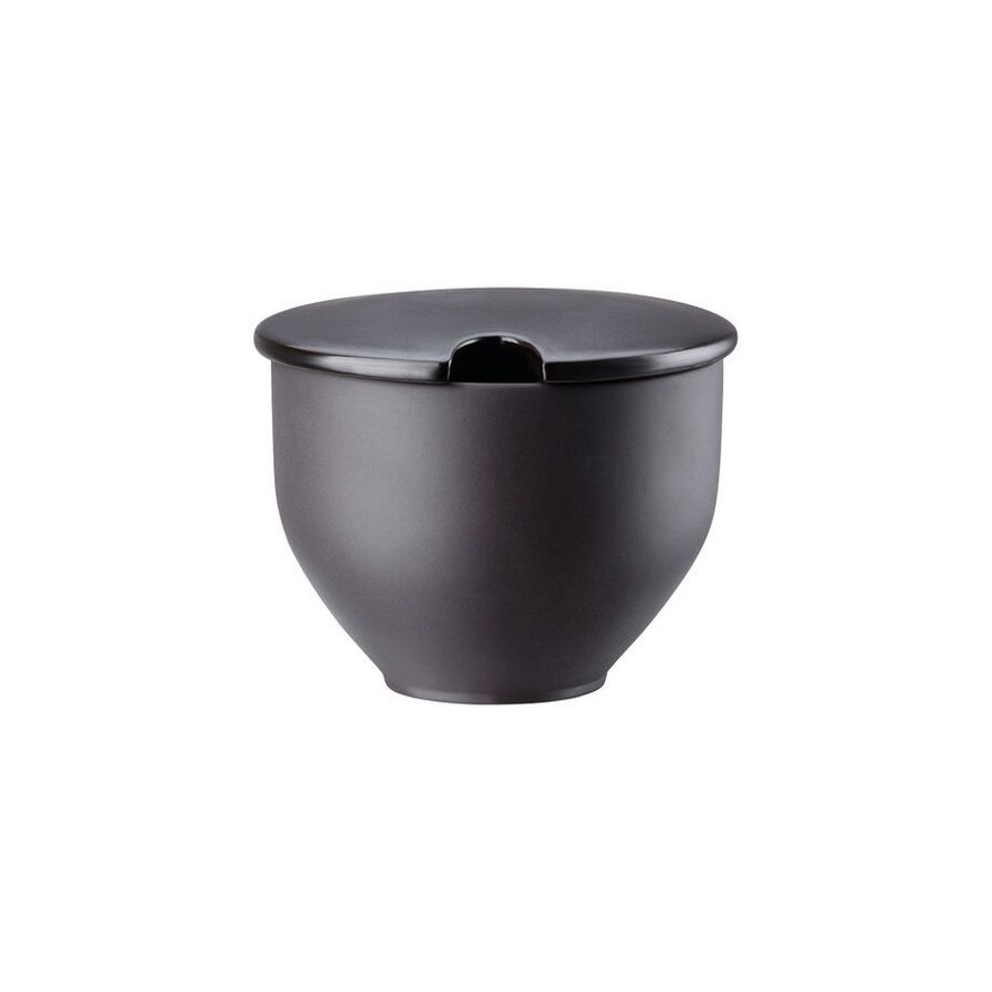 Rosenthal Junto Zuckerdose 10,4 cm, Schiefergrau