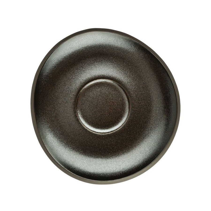 Rosenthal Junto Untertasse 15,5 cm, Schiefergrau