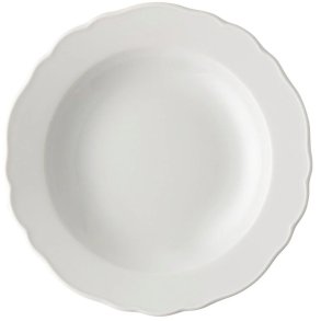 Hutschenreuther Maria Theresia Suppetallerken 21,4 cm, Hvid