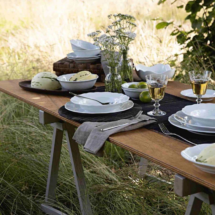 Hutschenreuther Maria Theresia Suppetallerken 23,1 cm, Hvid