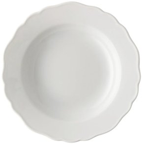 Hutschenreuther Maria Theresia Suppetallerken 23,1 cm, Hvid