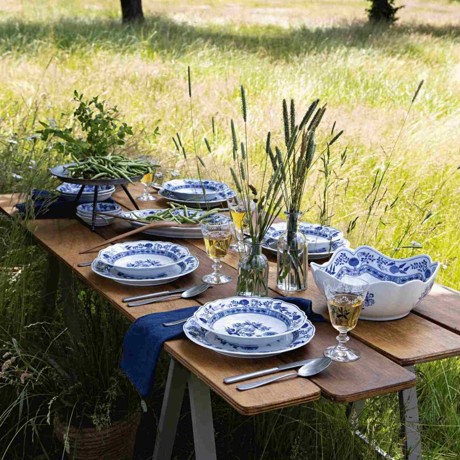 Hutschenreuther Blau Zwiebelmuster Suppetallerken 23,2 cm, Bl�