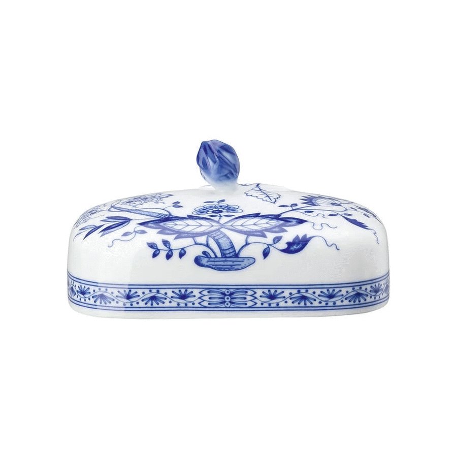 Hutschenreuther Blau Zwiebelmuster L�g til Sm�rboks 15 cm, Bl�