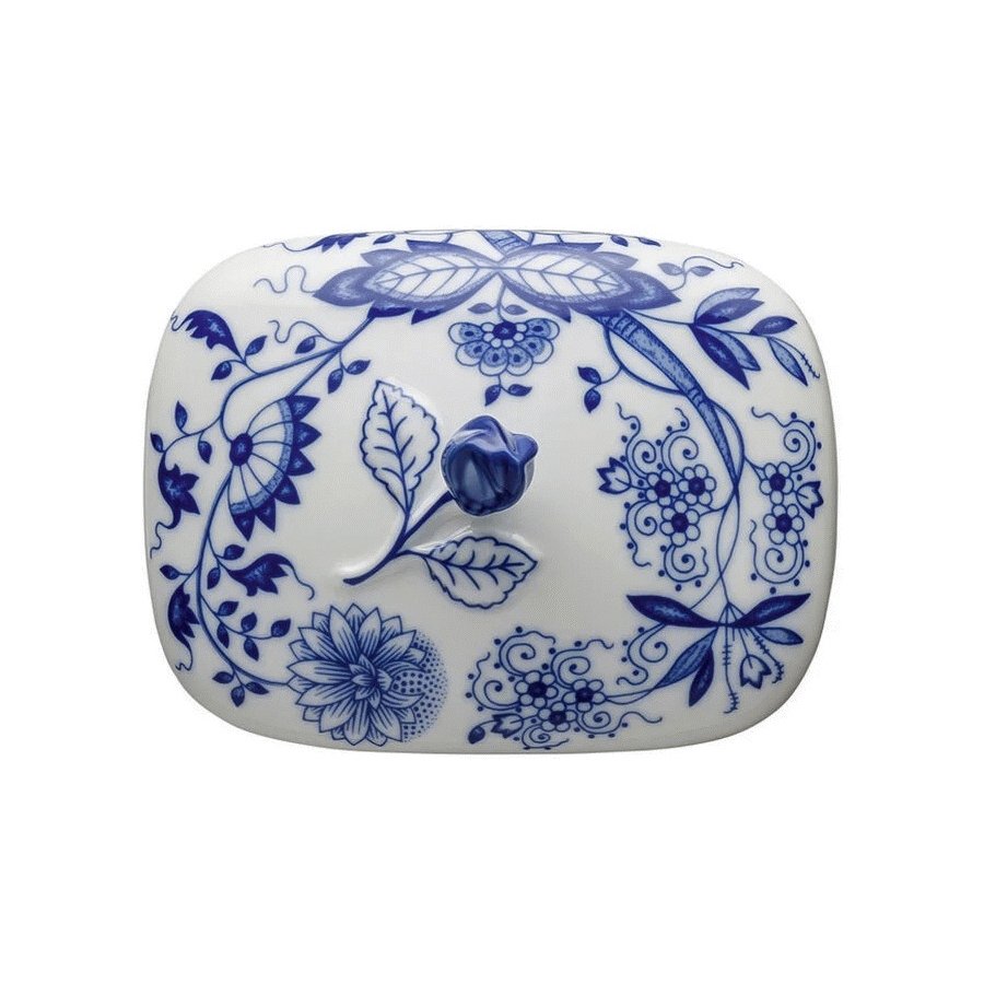 Hutschenreuther Blau Zwiebelmuster L�g til Sm�rboks 15 cm, Bl�