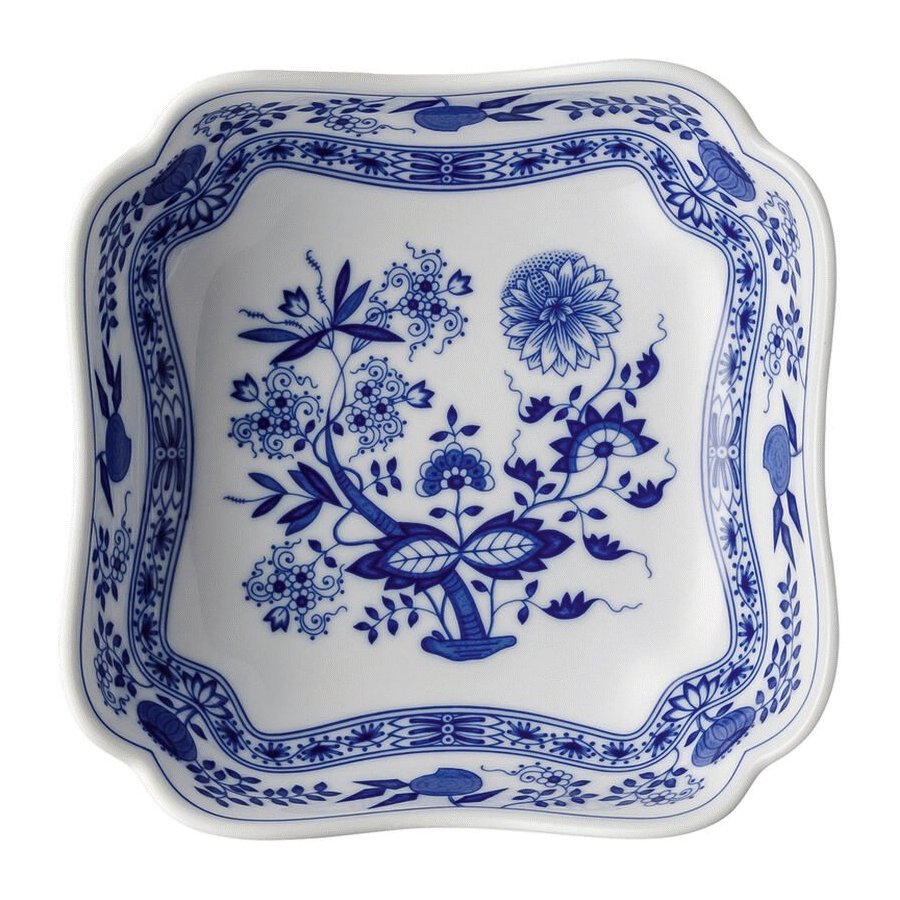 Hutschenreuther Blau Zwiebelmuster Sk�l 18,3x18,3 cm, Bl�
