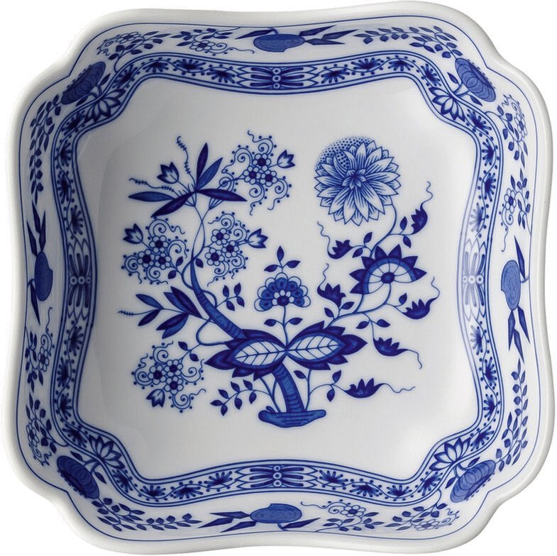Hutschenreuther Blau Zwiebelmuster Sk�l 18,3x18,3 cm, Bl�