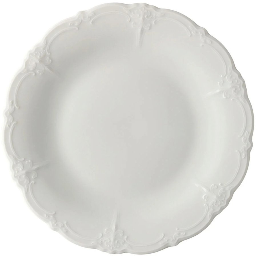 Hutschenreuther Baronesse Tallerken 26,2 cm, Hvid
