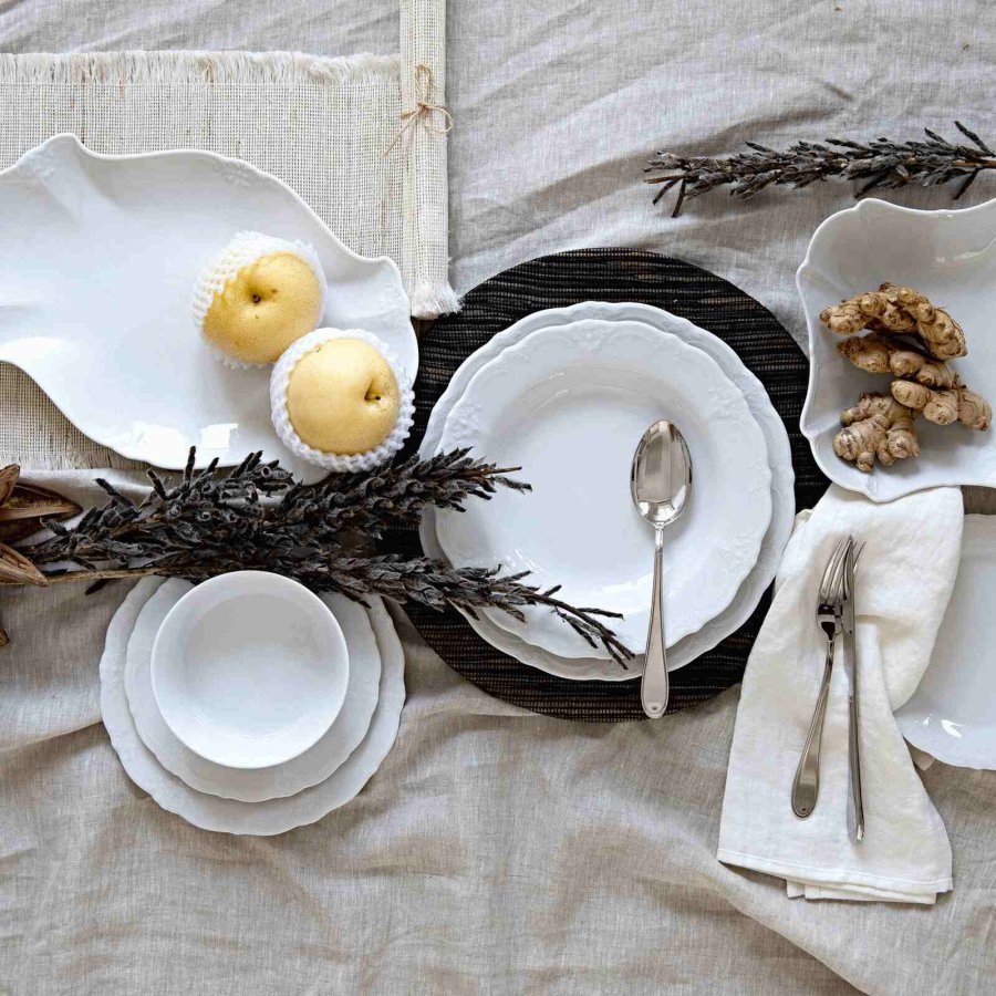 Hutschenreuther Baronesse Suppetallerken 23,5 cm, Hvid