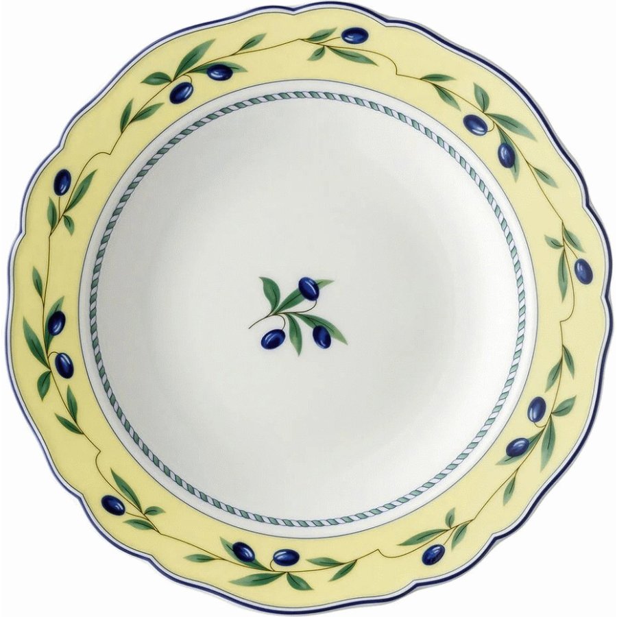 Hutschenreuther Maria Theresia Suppetallerken 21,4 cm, Gul