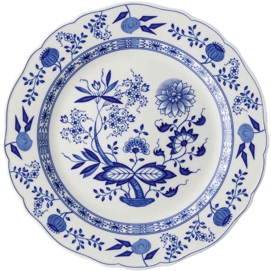 Hutschenreuther Blau Zwiebelmuster Serveringsfad �30,8 cm, Bl�