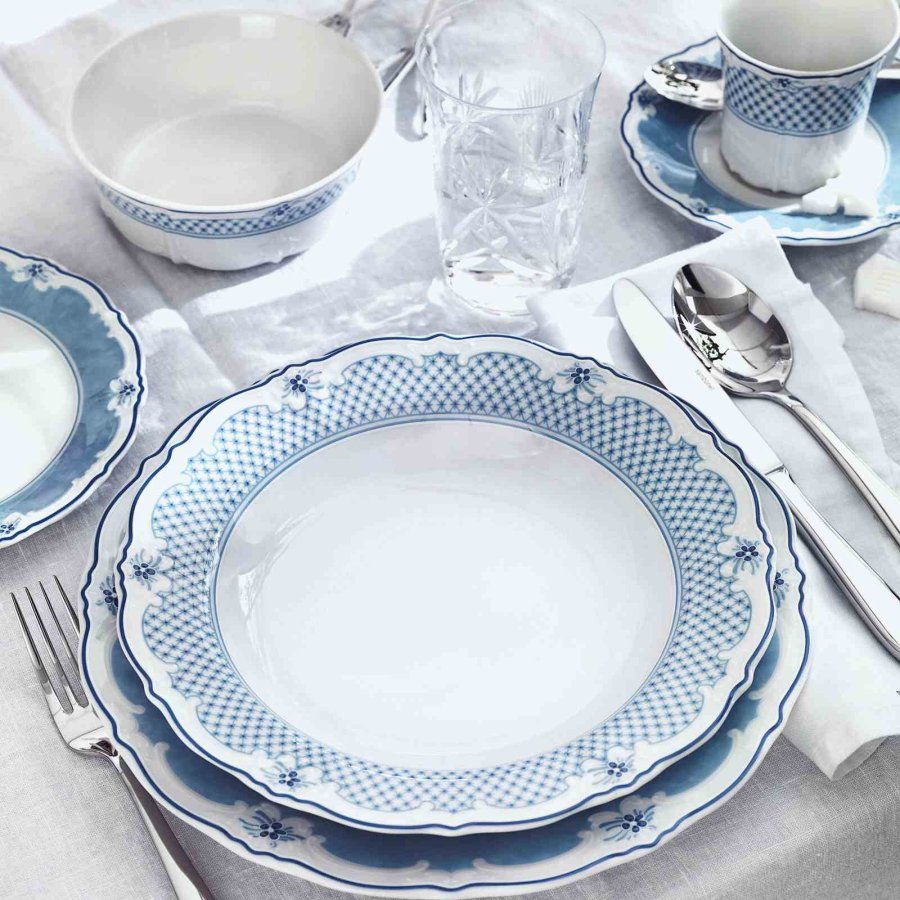 Hutschenreuther Baronesse Suppetallerken 23,5 cm, Lysebl�