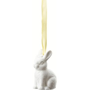 Hutschenreuther Collector's Items P�skeoph�ng Siddende Kanin, Hvid