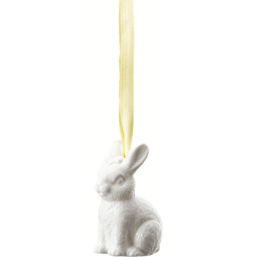 Hutschenreuther Collector's Items P�skeoph�ng Siddende Kanin, Hvid