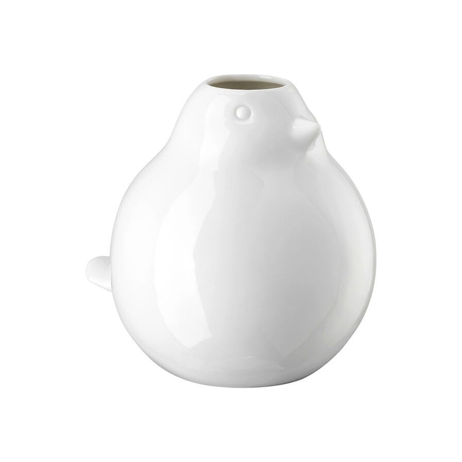 Hutschenreuther Spring Vase Fugl H14 cm, Hvid