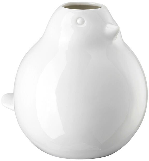 Hutschenreuther Spring Vase Fugl H14 cm, Hvid