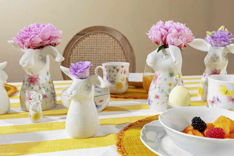 Hutschenreuther Spring Greetings Vase Hare H13,2 cm, Blomstereng