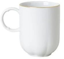 Rosenthal Sonetto Oro Tasse mit Henkel 39 cl, Wei&szlig;/Gold
