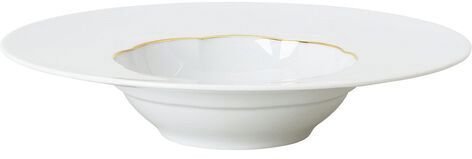 Rosenthal Sonetto Oro Suppenteller 28,1 cm, Wei&szlig;/Gold