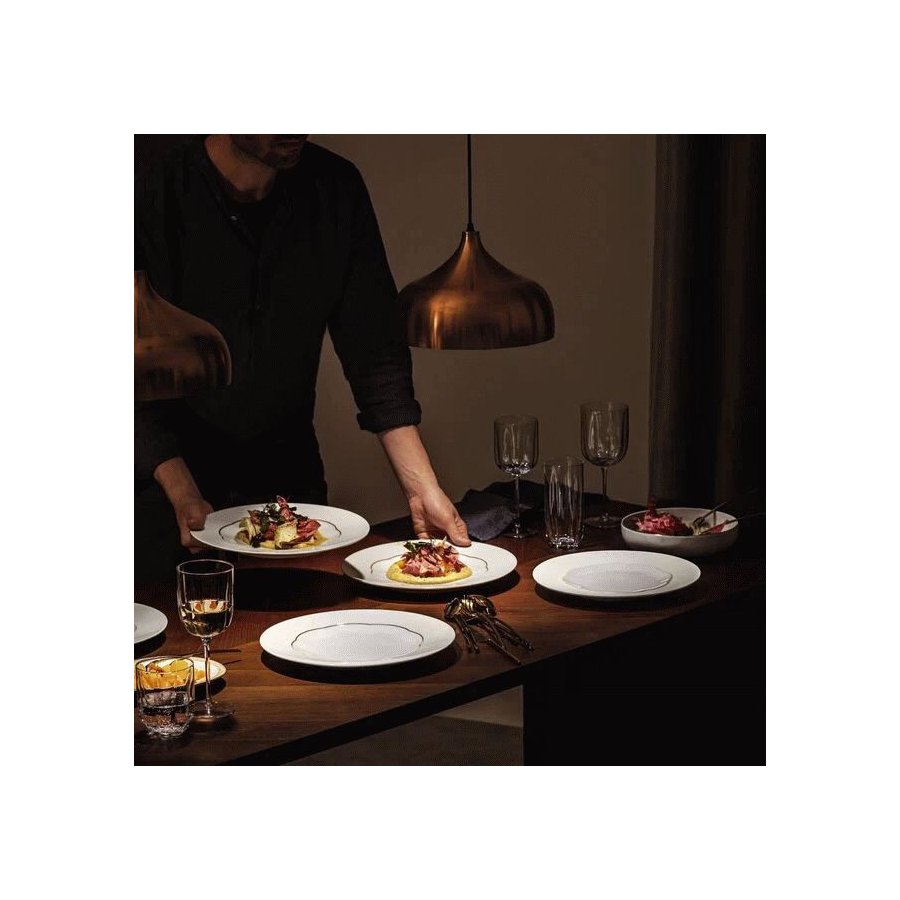 Rosenthal Sonetto Oro Teller 30,1 cm, Wei&szlig;/Gold