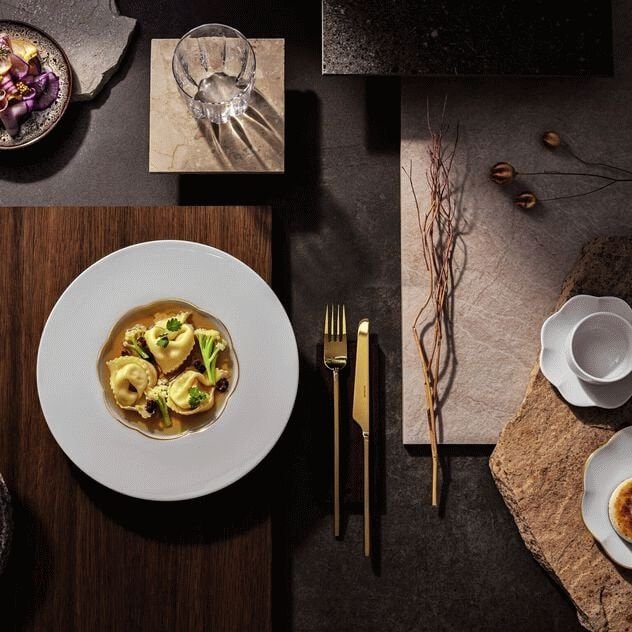 Rosenthal Sonetto Oro Teller 30,1 cm, Wei&szlig;/Gold