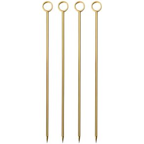 Paderno Buffet Cocktailpinde 4 stk. 10 cm, Guld