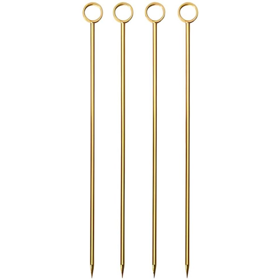 Paderno Buffet Cocktailpinde 4 stk. 10 cm, Guld
