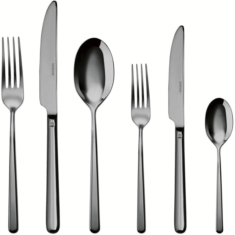 Sambonet Linear Besteckset 36-teilig, Schwarz