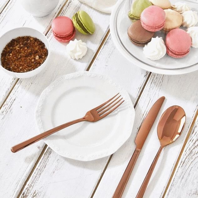 Sambonet Linear Besteckset 24-teilig, Kupfer