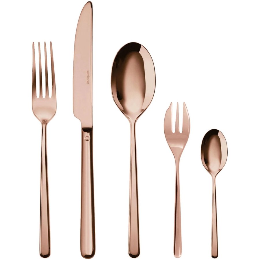Sambonet Linear Besteckset 30-teilig, Kupfer