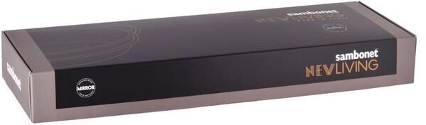 Sambonet New Living Fischplatte mit Halter 65x25 cm, Wei�/Stahl