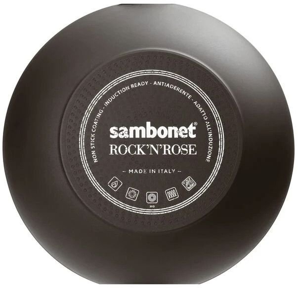 Sambonet Rock 'N' Rose Stegepande 20 cm, Sort