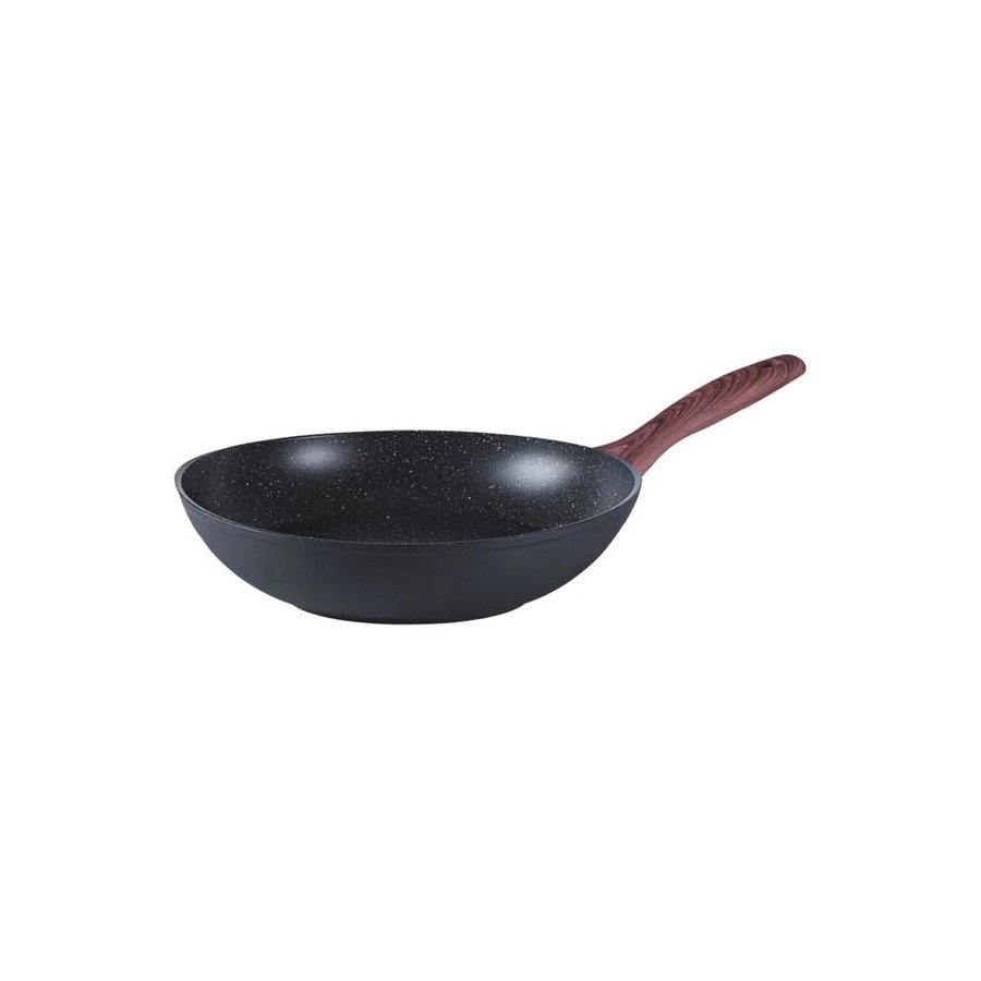 Sambonet Rock 'N' Rose Wok 28 cm, Sort