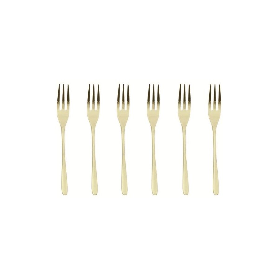 Sambonet Taste Kuchengabel 6er Set, Champagne