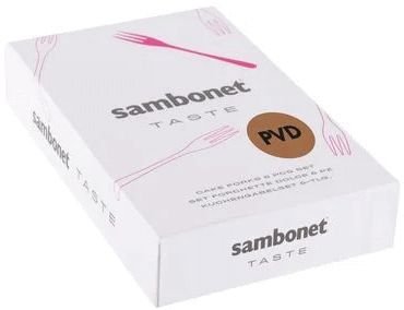 Sambonet Taste Kuchengabel 6er Set, Champagne