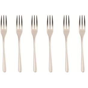 Sambonet Taste Kuchengabel 6er Set, Antiker Champagner