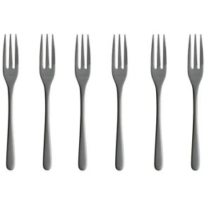 Sambonet Taste Kuchengabel 6er Set, Schwarz
