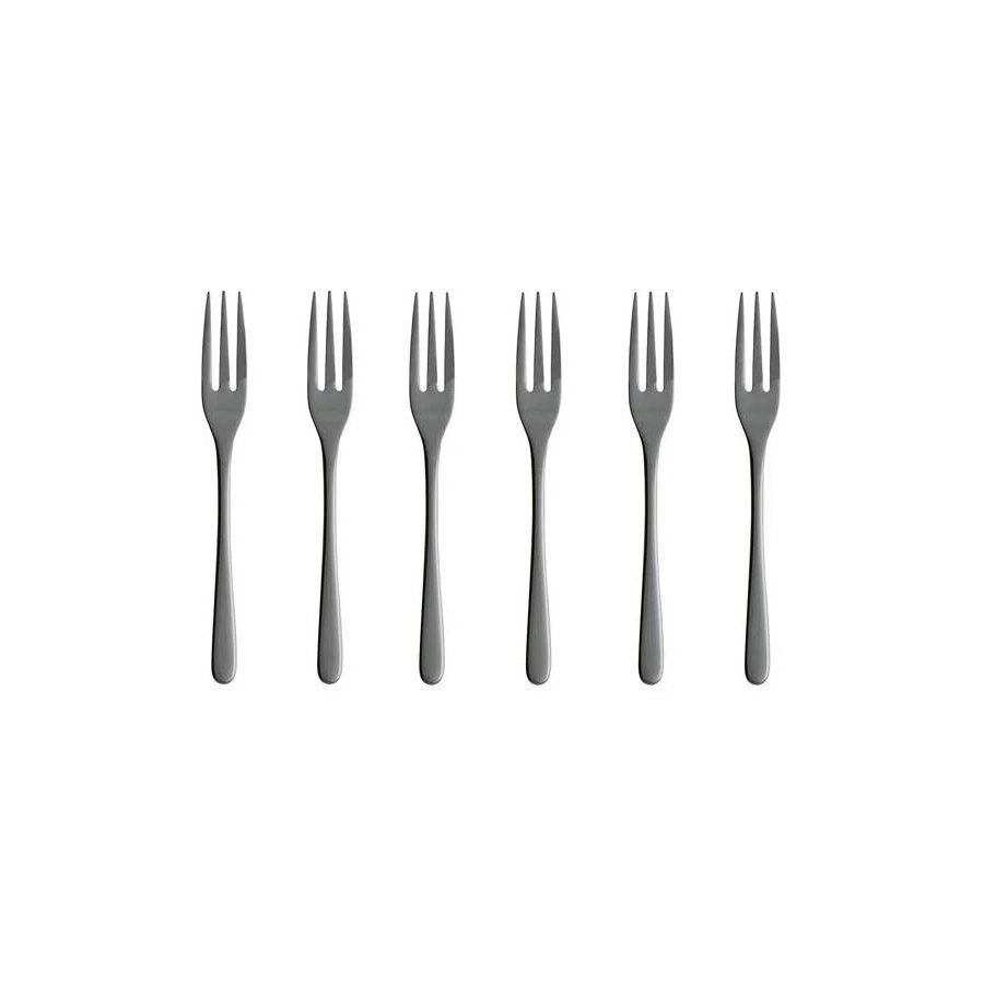 Sambonet Taste Kuchengabel 6er Set, Schwarz