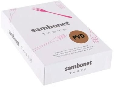 Sambonet Taste Kuchengabel 6er Set, Schwarz