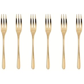Sambonet Taste Kuchengabel 6er Set, Gold