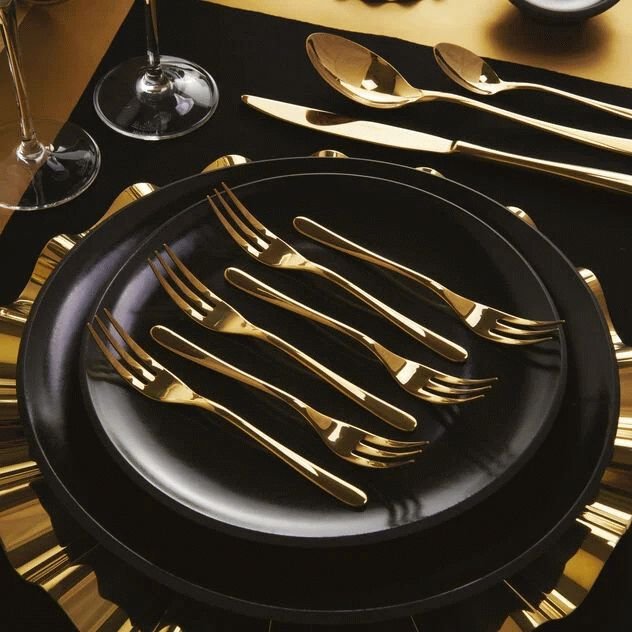 Sambonet Taste Kuchengabel 6er Set, Gold