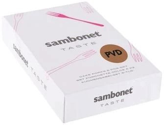 Sambonet Taste Kuchengabel 6er Set, Gold