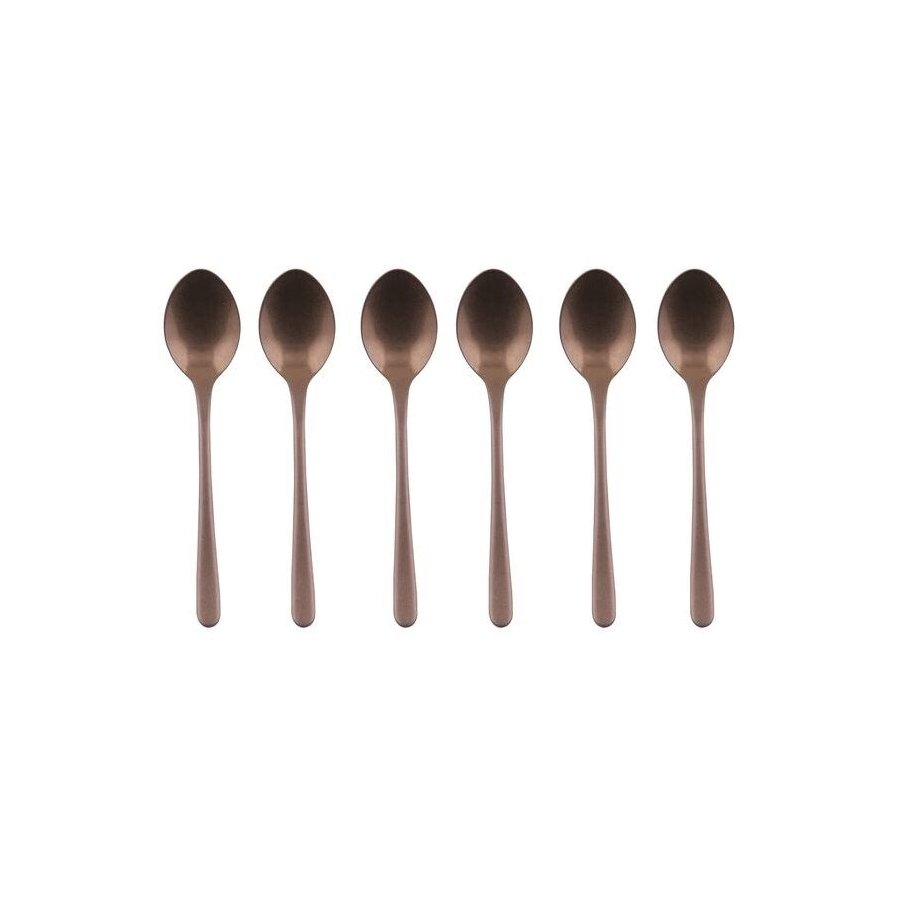 Sambonet Taste Espressol&ouml;ffel 6er Set, Vintage Kupfer