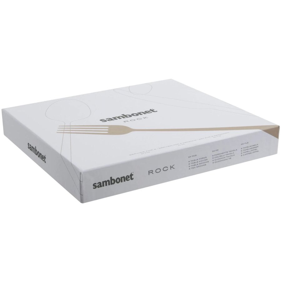 Sambonet Rock Besteckset 24-teilig, Edelstahl