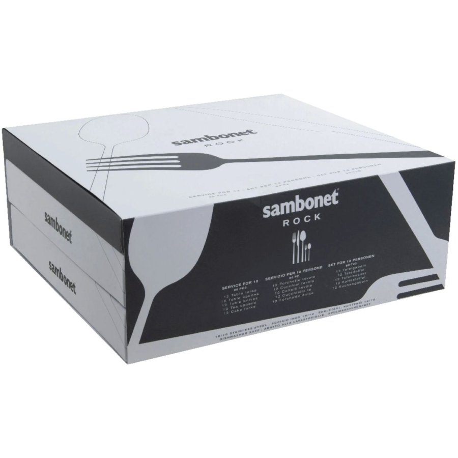 Sambonet Rock Besteckset 60-teilig, Edelstahl