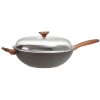 Sambonet Rock 'N' Rose Wok m. L�g 32 cm, Sort