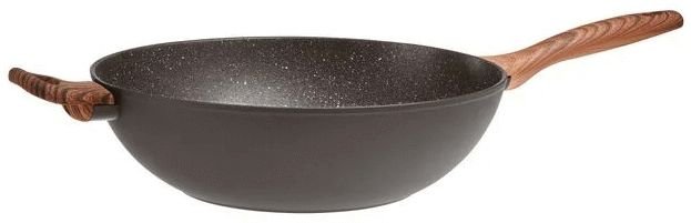 Sambonet Rock 'N' Rose Wok m. L�g 32 cm, Sort
