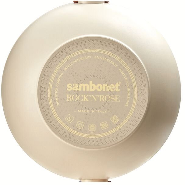 Sambonet Rock 'N' Rose Wok m. L�g 32 cm, Lys Rosa