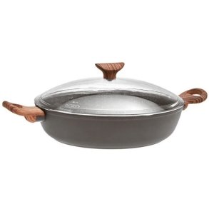 Sambonet Rock 'N' Rose Sauterpande m. L�g 28 cm, Sort