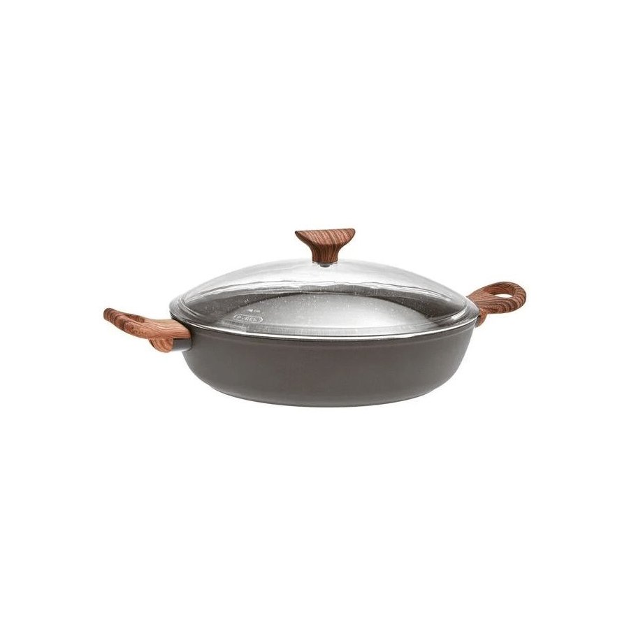 Sambonet Rock 'N' Rose Sauterpande m. L�g 28 cm, Sort