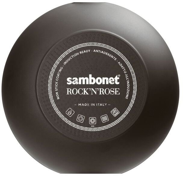 Sambonet Rock 'N' Rose Sauterpande m. L�g 28 cm, Sort